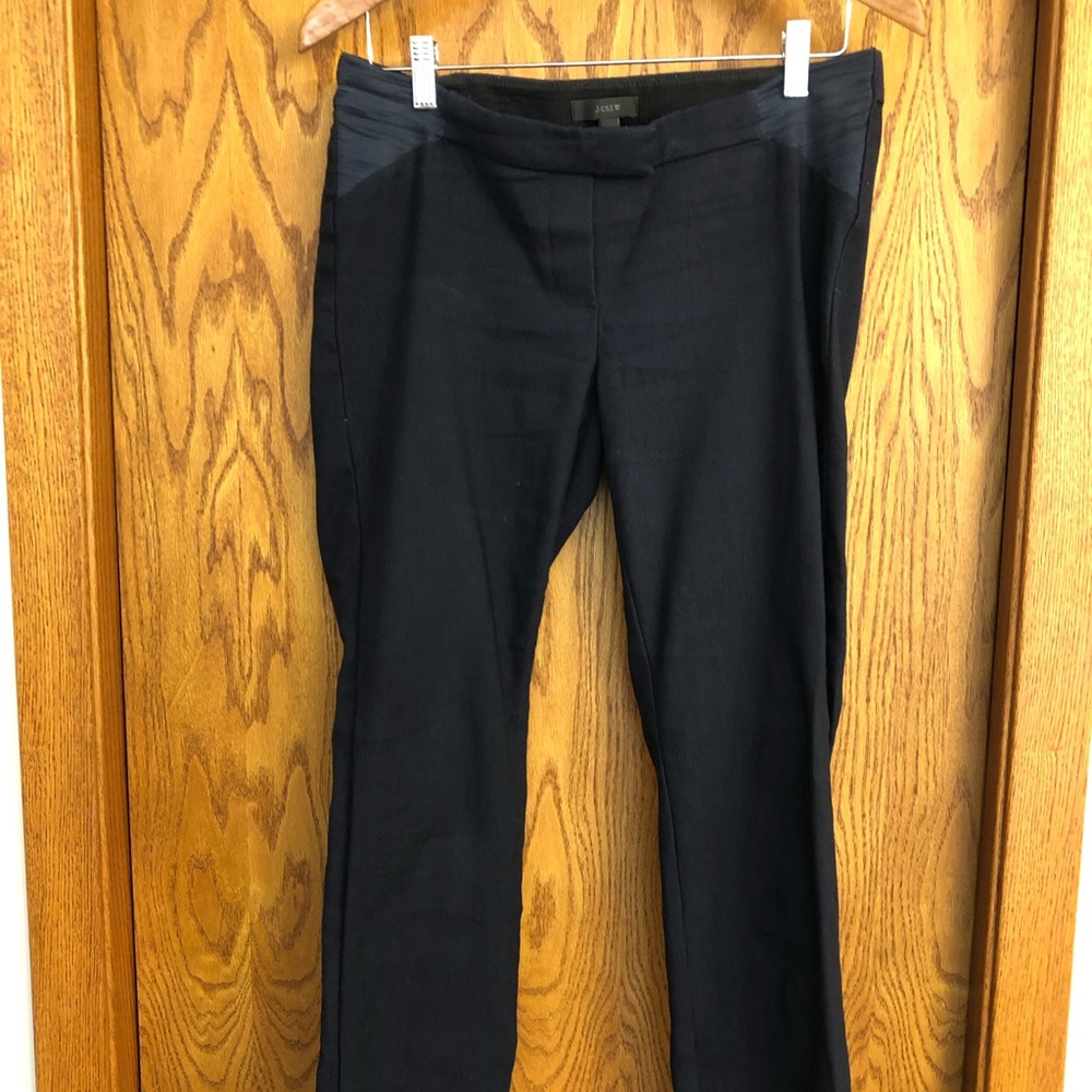 J Crew maternity slacks - Navy, side panel